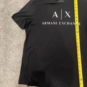 Armani exchange black t shirt size medium
